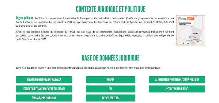 Une base de données juridique accessible en ligne